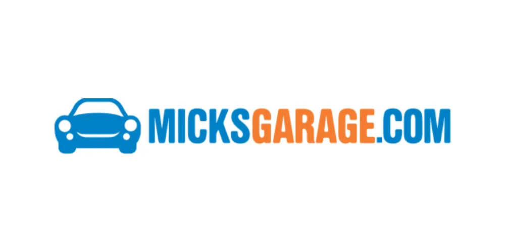 Micks Garage logo.