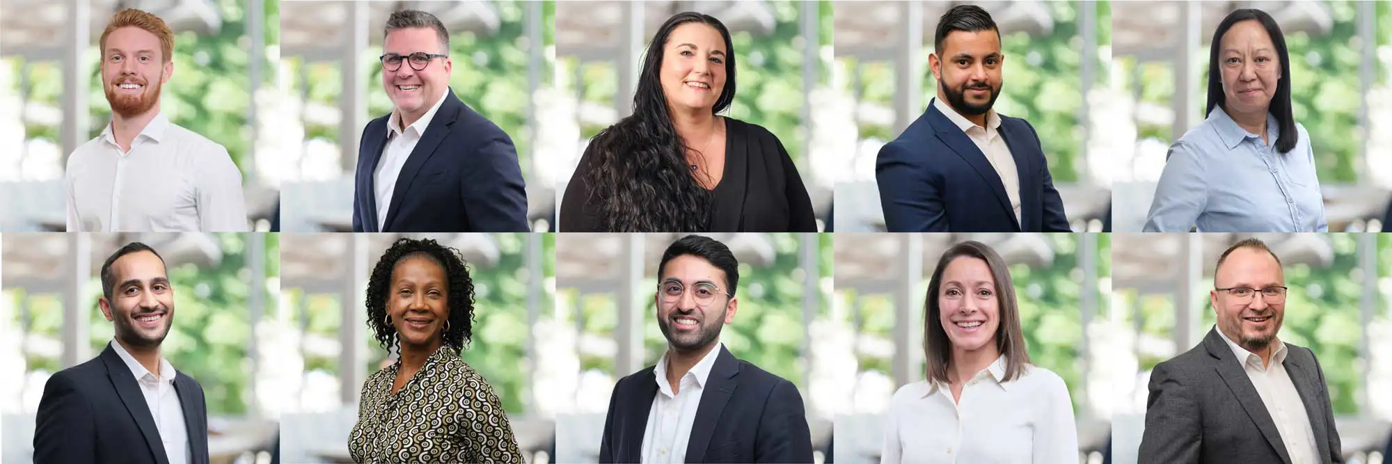 A collage of NFP employees.