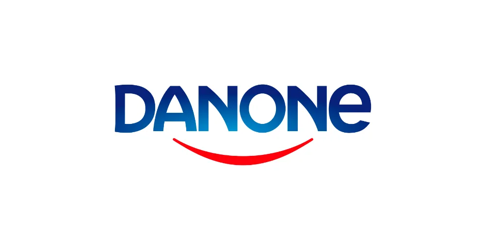Danone logo.