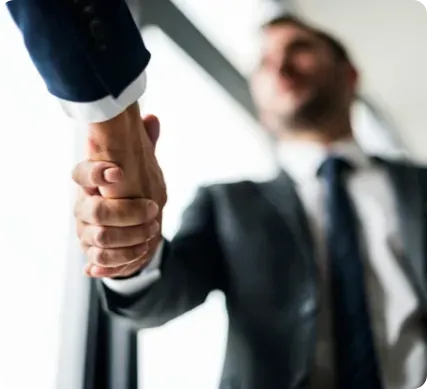 Business men shaking hands.
